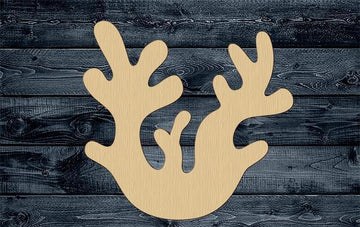 Coral Plant Wood Cutout Shape Silhouette Blank Unpainted Sign 1/4 inch thick