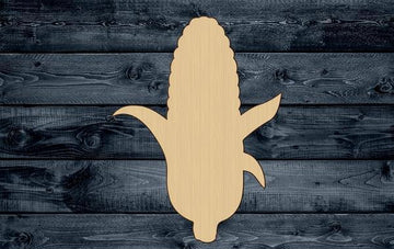 Corn Husk Wood Cutout Shape Silhouette Blank Unpainted Sign 1/4 inch thick