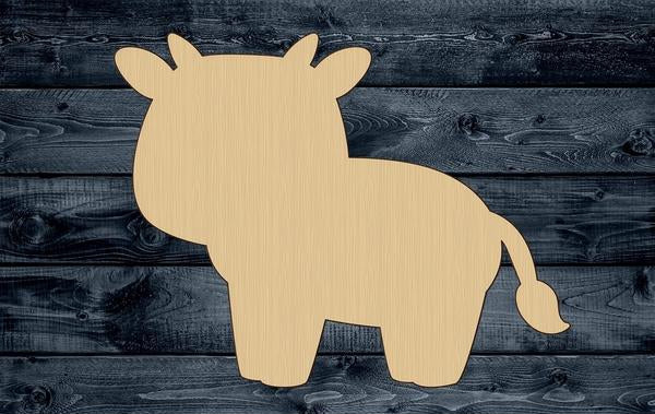 Cow Baby Calf Farm Wood Cutout Shape Silhouette Blank Unpainted Sign 1/4 inch thick