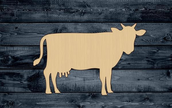 Cow Farm Milk Wood Cutout Shape Silhouette Blank Unpainted Sign 1/4 inch thick