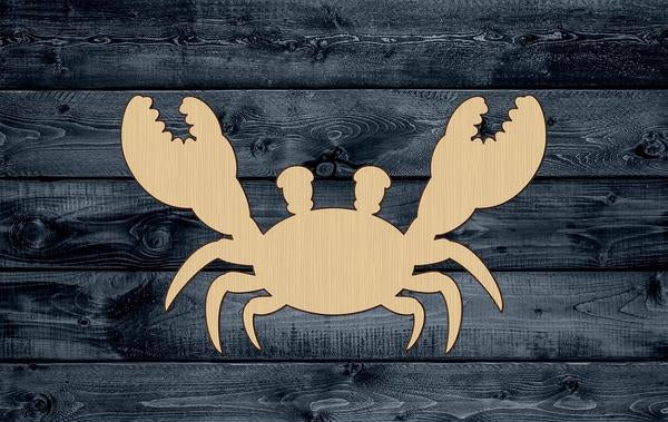 Crab Baby Ocean Beach Shape Silhouette Blank Unpainted Wood Cutout Sign 1/4 inch thick