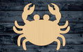 Crab Summer Beach Wood Cutout Silhouette Blank Unpainted Sign 1/4 inch thick