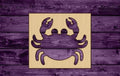 Crab Summer Beach Wood Cutout Silhouette Blank Unpainted Sign Stencil 1/4 inch thick