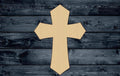 Cross Christian Wood Cutout Shape Silhouette Blank Unpainted Sign 1/4 inch thick