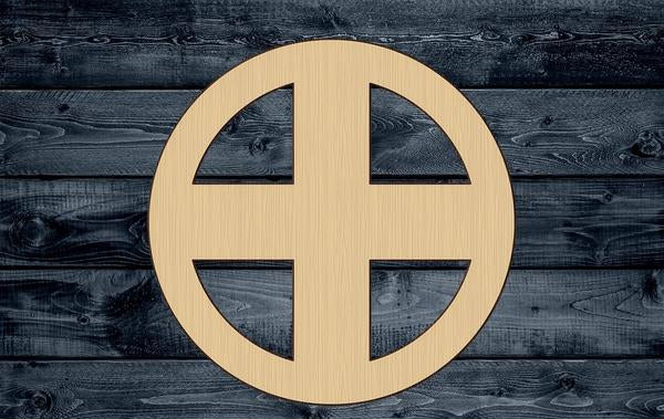 Cross Medical Symbol Wood Cutout Shape Silhouette Blank Unpainted Sign 1/4 inch thick