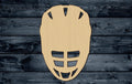 Lacrosse Helmet Sport Wood Cutout Shape Silhouette Blank Unpainted Sign 1/4 inch thick