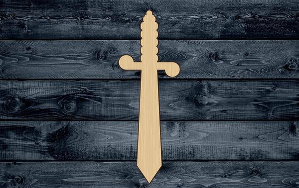 Dagger Sword Weapon Wood Cutout Shape Silhouette Blank Unpainted Sign 1/4 inch thick