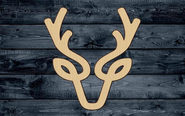 Deer Stylized Wild Wood Cutout Silhouette Blank Unpainted Sign 1/4 inch thick