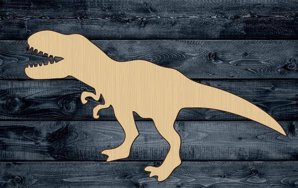 Dinosaur Trex T-Rex Wood Cutout Shape Silhouette Blank Unpainted Sign 1/4 inch thick