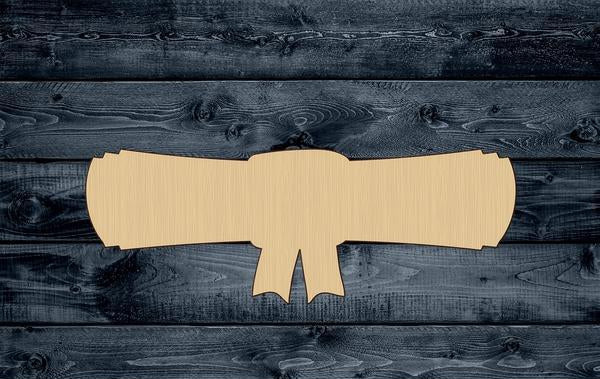 Diploma Graduation College Wood Cutout Shape Silhouette Blank Unpainted Sign 1/4 inch thick