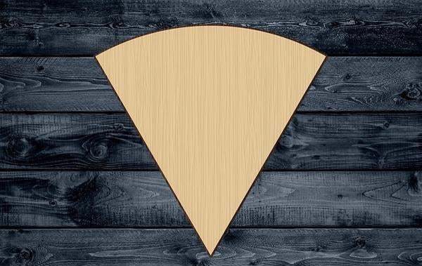 Disk Sixth Slice Pizza Wood Cutout Contour Silhouette Blank Unpainted Sign 1/4 inch thick