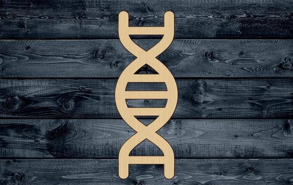 DNA Sequence Molecule Wood Cutout Shape Silhouette Blank Unpainted Sign 1/4 inch thick