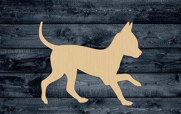 Dog Baby Pup Play Wood Cutout Shape Silhouette Blank Unpainted Sign 1/4 inch thick