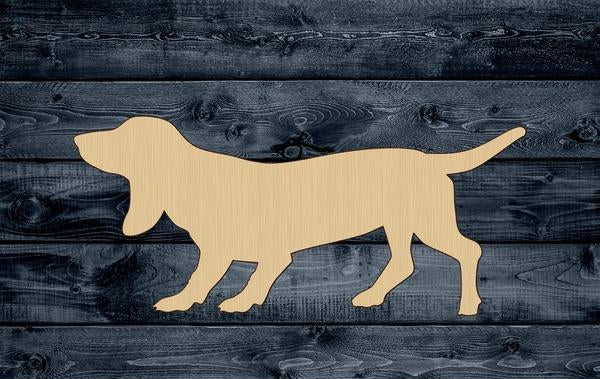 Dog Beagle Pet Pup Wood Cutout Shape Contour Unpainted Sign 1/4 inch thick