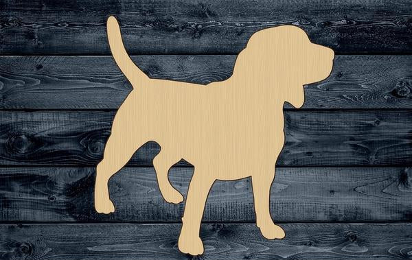 Dog Beagle Pup Pet Wood Cutout Silhouette Blank Unpainted Sign 1/4 inch thick