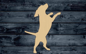 Dog Beagle Pup Wood Cutout Shape Silhouette Blank Unpainted Sign 1/4 inch thick