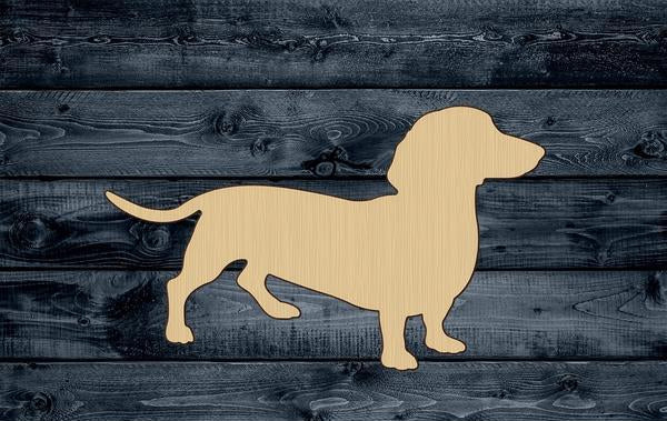 Dog Daschund Puppy Wood Cutout Shape Silhouette Blank Unpainted Sign 1/4 inch thick