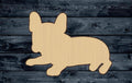 Dog French Bulldog Pup Wood Cutout Shape Silhouette Blank Unpainted Sign 1/4 inch thick