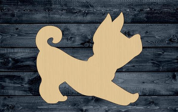Dog German Sheppard Pup Pet Wood Cutout Silhouette Blank Unpainted Sign 1/4 inch thick