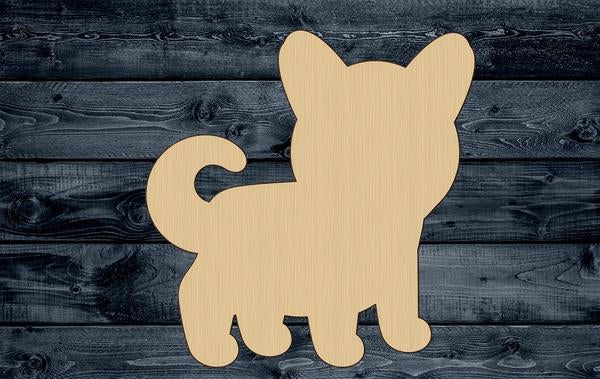 Dog Husky Pup Pet Wood Cutout Silhouette Blank Unpainted Sign 1/4 inch thick