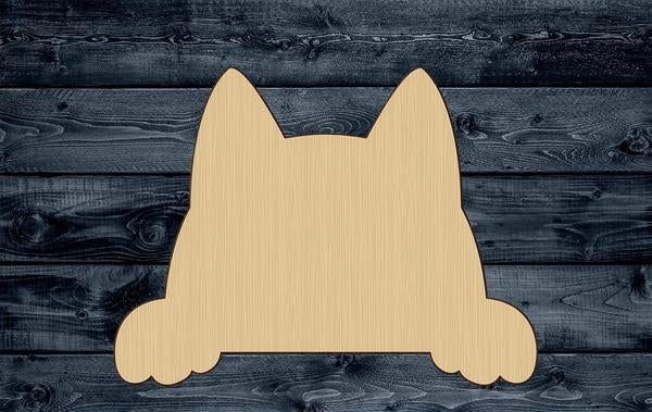 Dog Husky Pup Wood Cutout Shape Silhouette Blank Unpainted Sign 1/4 inch thick