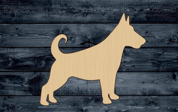 Dog Pup Pet Wood Cutout Silhouette Blank Unpainted Sign 1/4 inch thick