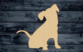 Dog Pup Pet Wood Cutout Silhouette Blank Unpainted Sign 1/4 inch thick
