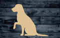 Dog Pup Pet Wood Cutout Silhouette Blank Unpainted Sign 1/4 inch thick