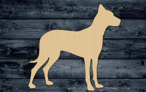 Dog Pup Wood Cutout Silhouette Blank Unpainted Sign 1/4 inch thick