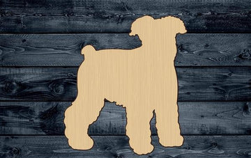 Dog Terrier Pup Pet Wood Cutout Silhouette Blank Unpainted Sign 1/4 inch thick