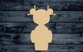 Doll Japanese Geisha Toy Wood Cutout Shape Silhouette Blank Unpainted Sign 1/4 inch thick