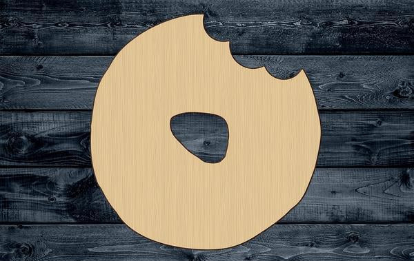 Donut Bite Desert Sweet Wood Cutout Silhouette Blank Unpainted Sign 1/4 inch thick