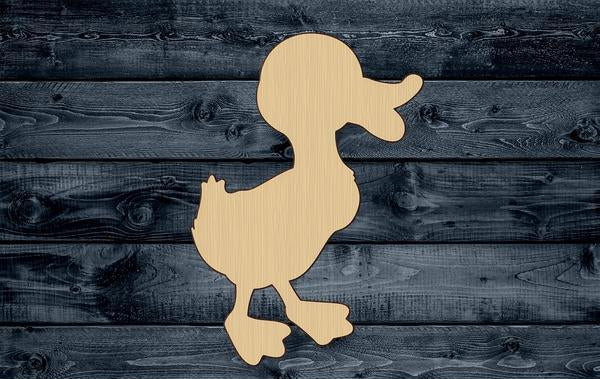 Duck Baby Bird Wood Cutout Shape Silhouette Blank Unpainted Sign 1/4 inch thick