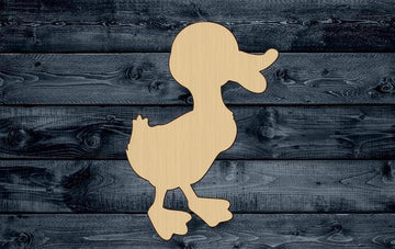Duck Baby Bird Wood Cutout Shape Silhouette Blank Unpainted Sign 1/4 inch thick