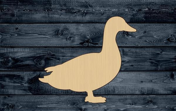 Duck Bird Farm Adult Shape Silhouette Blank Unpainted Wood Cutout Sign 1/4 inch thick