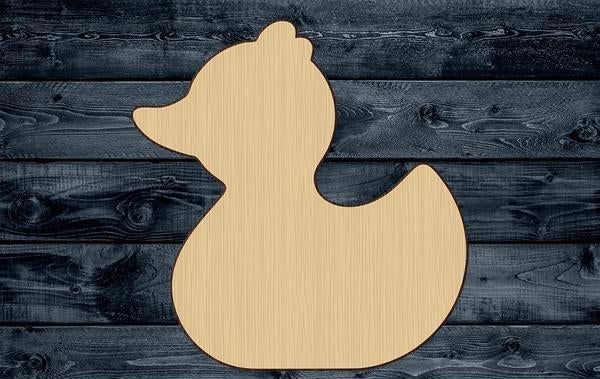 Duck Bird Farm Toy Shape Silhouette Blank Unpainted Wood Cutout Sign 1/4 inch thick