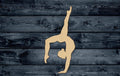 Yoga Woman Girl Wood Cutout Shape Silhouette Blank Unpainted Sign 1/4 inch thick