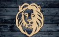 Lion Head Animal King Jungle Stylized Wood Cutout Silhouette Blank Unpainted Sign 1/4 inch thick