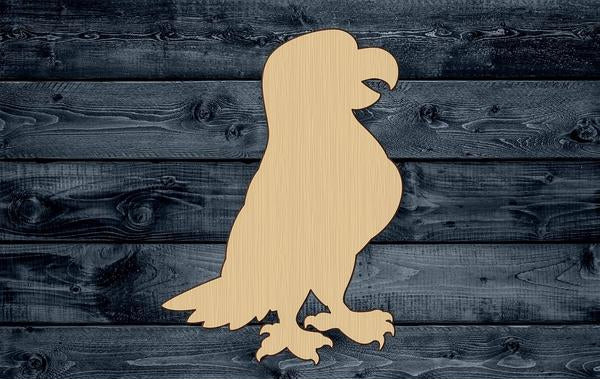 Eagle Hawk Baby Bird Wood Cutout Shape Silhouette Blank Unpainted Sign 1/4 inch thick