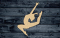 Yoga Woman Girl Pose Gymnast Wood Cutout Shape Silhouette Blank Unpainted Sign 1/4 inch thick