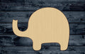 Elephant Baby Jungle Shape Silhouette Blank Unpainted Wood Cutout Sign 1/4 inch thick