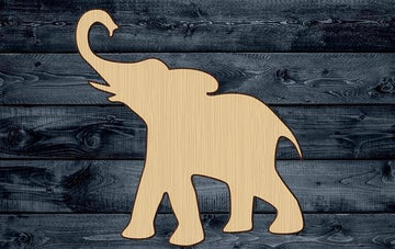 Elephant Shape Silhouette Blank Unpainted Wood Cutout Sign 1/4 inch thick