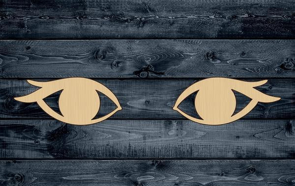 Eyes Eyeball Wood Cutout Shape Blank Unpainted Set of 2 (Left & Right) Sign 1/4 inch thick