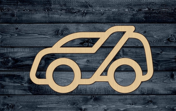Car Logo Toy Racing Vehicle Truck Shape Silhouette Blank Unpainted Wood Cutout Sign 1/4 inch thick