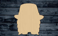 Gnome Patriotic Troll Elf Beard Hat Wood Cutout Silhouette Blank Unpainted Sign 1/4 inch thick