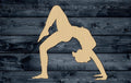 Ballet Dancer Ballerina Gymnast Yoga Woman Girl Wood Cutout Silhouette Blank Unpainted Sign 1/4 inch thick