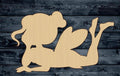 Fairy Fay Princess Wood Cutout Shape Silhouette Blank Unpainted Sign 1/4 inch thick