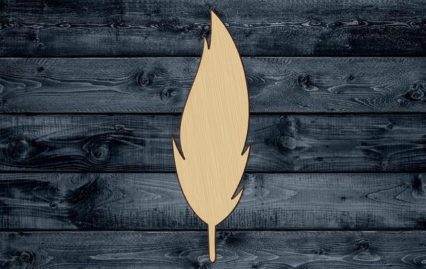 Feather Wood Cutout Shape Silhouette Blank Unpainted Sign 1/4 inch thick