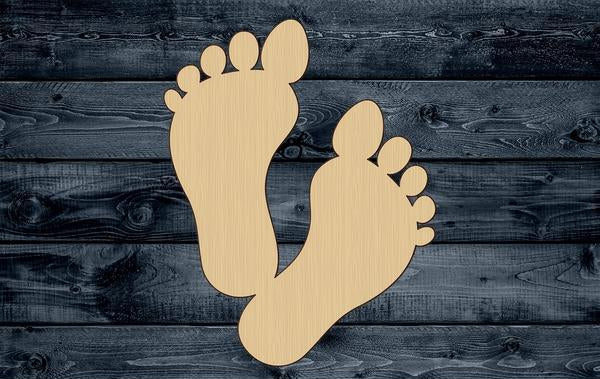 Feet Toes Woman Wood Cutout Shape Blank Unpainted Sign 1/4 inch thick
