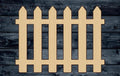 Fence Wall Seamless Shape Silhouette Blank Unpainted Wood Cutout Sign 1/4 inch thick